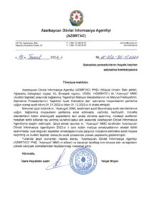 AZƏRTAC tövsiyyə məktubu 2024-1