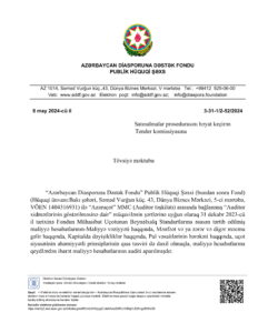 Diaspora tövsiyyə məktubu 2024-1