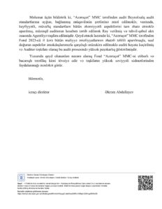 Diaspora tövsiyyə məktubu 2024-2