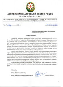 Diaspora tövsiyə məktubu 2023-1