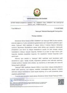 Dənizkənarı Bİ-tövsiyyə məktubu 2023-1