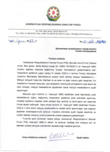 Gənclər Fondu-tövsiyyə məktubu 2023-1