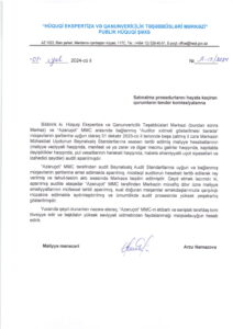 HÜQUQİ EKSPERTİZA Tövsiyyə məktubu 2024-1